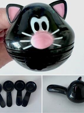 Black Cat Snap Together Measuring Spoons